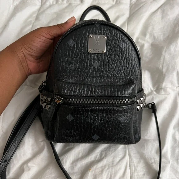 Stark Bebe Boo Side Studs Backpack In Visetos - Picture 1 of 11